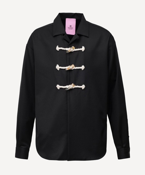 anrealage homme(アンリアレイジオム)の「FLOWER TOGGLE SHIRTS(シャツ/ブラウス・メンズ・ブラック/カーキ/ベージュ・48/46)」の3枚目の写真