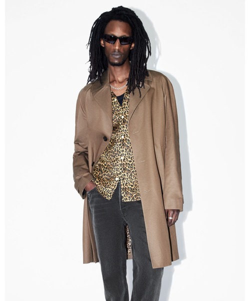 ALLSAINTS（オールセインツ）の「MONTELL RELAXED FIT MAC OVERCOAT | MONTELL リラックス フィット MAC オーバーコート（チェスターコート・メンズ・ブラウン系その他・S/XS/L/M）」の8枚目の写真