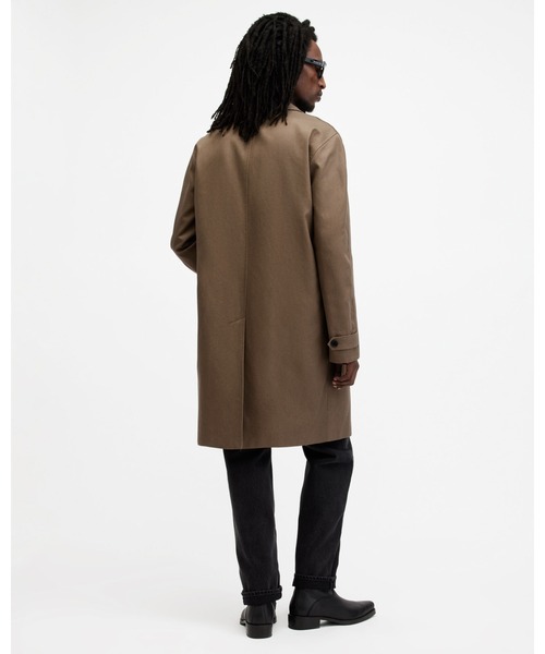 ALLSAINTS（オールセインツ）の「MONTELL RELAXED FIT MAC OVERCOAT | MONTELL リラックス フィット MAC オーバーコート（チェスターコート・メンズ・ブラウン系その他・S/XS/L/M）」の10枚目の写真