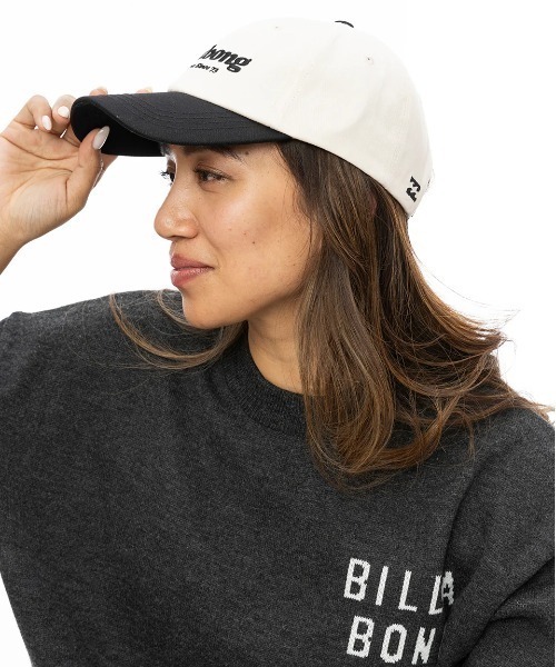 BILLABONG（ビラボン）の「BILLABONG レディース DAD TWO TONE CAP キャップ 【2024年秋冬モデル】/ビラボンロゴキャップ（キャップ・レディース・ベージュ/ブラック/アーミー・FREE）」の4枚目の写真