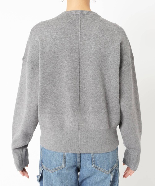 【セール】SALOON(サルーン)/《追加予約》スウェットライクロゴニット【手洗い可】（ニット/セーター）｜saloon（サルーン）