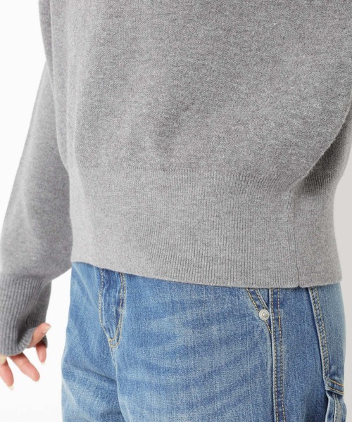 【セール】SALOON(サルーン)/《追加予約》スウェットライクロゴニット【手洗い可】（ニット/セーター）｜saloon（サルーン）
