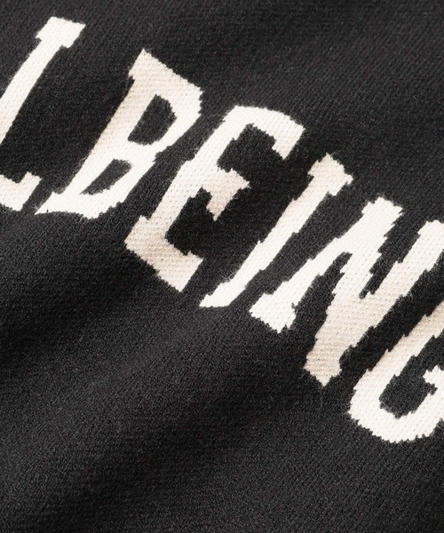 【セール】SALOON(サルーン)/《追加予約》スウェットライクロゴニット【手洗い可】（ニット/セーター）｜saloon（サルーン）