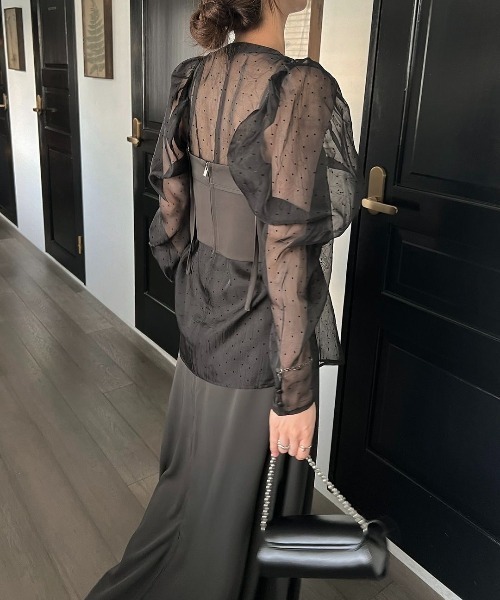 georgette bustier & side tuck skirt SET UP（サロペット/オーバーオール）｜WILLFULLY（ウィルフリー）