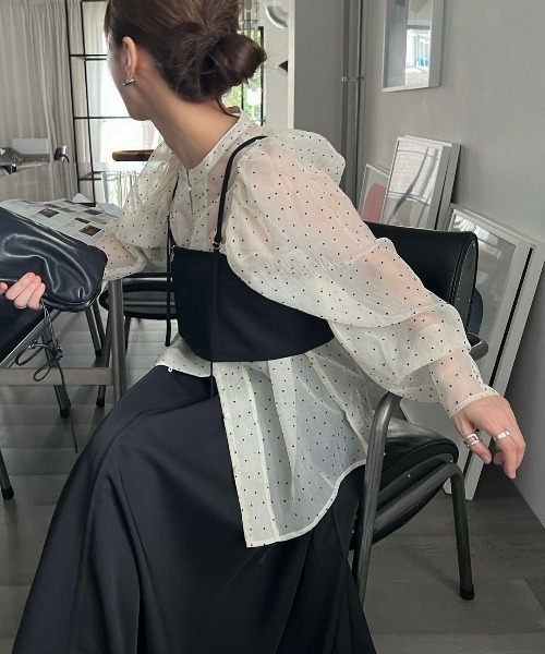 georgette bustier & side tuck skirt SET UP（サロペット/オーバーオール）｜WILLFULLY（ウィルフリー）