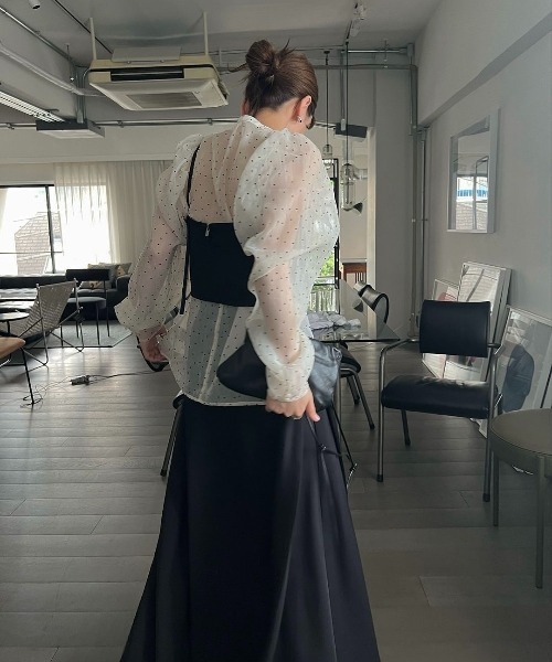 georgette bustier & side tuck skirt SET UP（サロペット/オーバーオール）｜WILLFULLY（ウィルフリー）