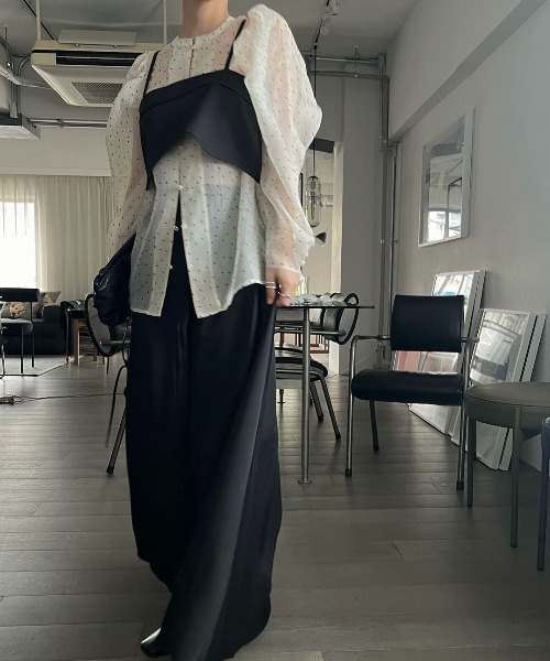 georgette bustier & side tuck skirt SET UP（サロペット/オーバーオール）｜WILLFULLY（ウィルフリー）