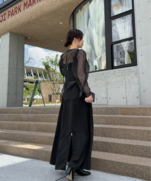 レア BLESS ブレス リネン チューブトップ サロペット オールインワン アシンメトリーサロペット(ワンピース)｜LOVELESS(ラブレス)の