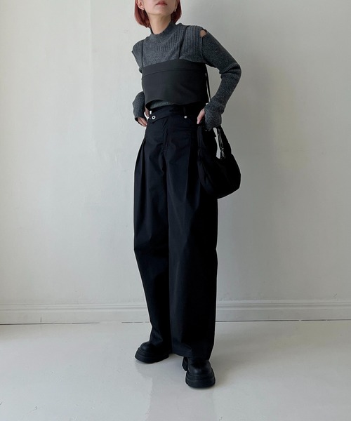 georgette bustier & side tuck skirt SET UP（サロペット/オーバーオール）｜WILLFULLY（ウィルフリー）