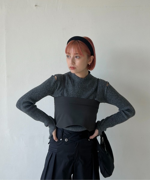 georgette bustier & side tuck skirt SET UP（サロペット/オーバーオール）｜WILLFULLY（ウィルフリー）
