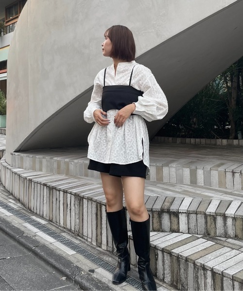 georgette bustier & side tuck skirt SET UP（サロペット/オーバーオール）｜WILLFULLY（ウィルフリー）