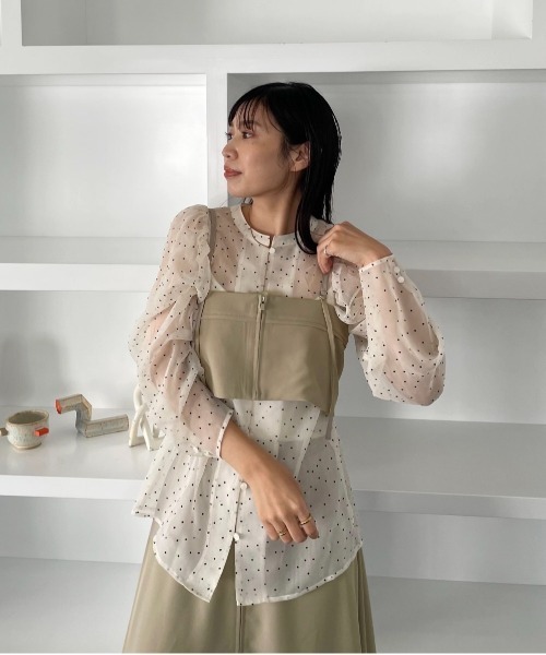 georgette bustier & side tuck skirt SET UP（サロペット/オーバーオール）｜WILLFULLY（ウィルフリー）