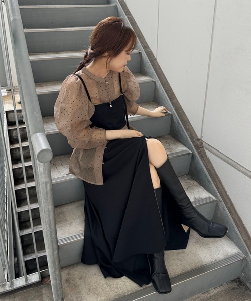 georgette bustier & side tuck skirt SET UP（サロペット/オーバーオール）｜WILLFULLY（ウィルフリー）