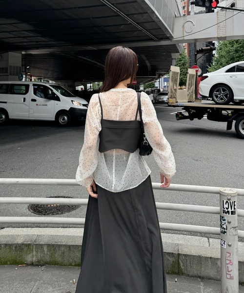 georgette bustier & side tuck skirt SET UP（サロペット/オーバーオール）｜WILLFULLY（ウィルフリー）