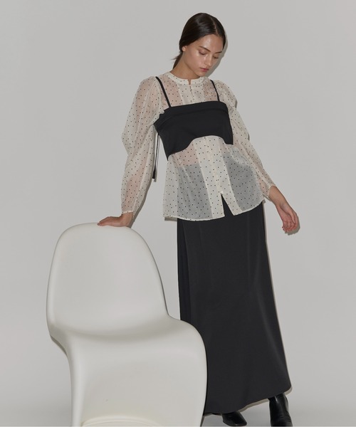 georgette bustier & side tuck skirt SET UP（サロペット/オーバーオール）｜WILLFULLY（ウィルフリー）