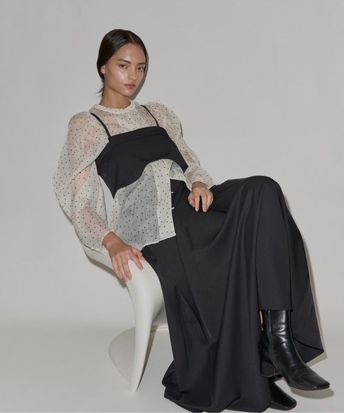 georgette bustier & side tuck skirt SET UP（サロペット/オーバーオール）｜WILLFULLY（ウィルフリー）
