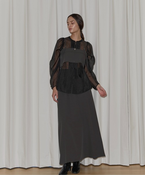 georgette bustier & side tuck skirt SET UP（サロペット/オーバーオール）｜WILLFULLY（ウィルフリー）