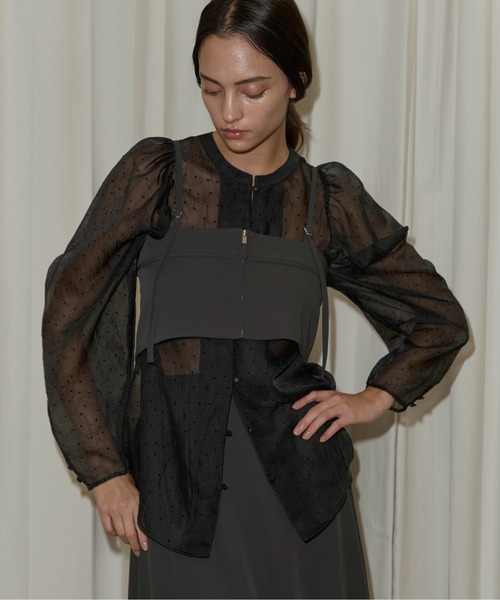 georgette bustier & side tuck skirt SET UP（サロペット/オーバーオール）｜WILLFULLY（ウィルフリー）