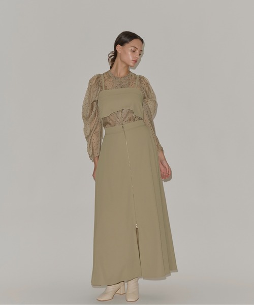 georgette bustier & side tuck skirt SET UP（サロペット/オーバーオール）｜WILLFULLY（ウィルフリー）