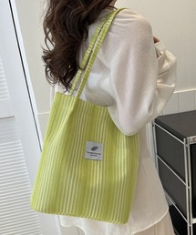 ストライプ調トートバッグ