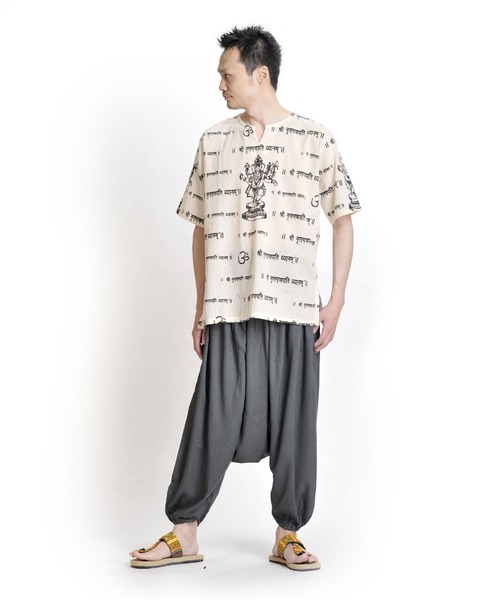 MARAI(マーライ)の「エスニック サルエルバルーンパンツ(その他パンツ・レディース・ブラック/ブルー/グレー/オレンジ/ネイビー/パープル・FREE)」の7枚目の写真