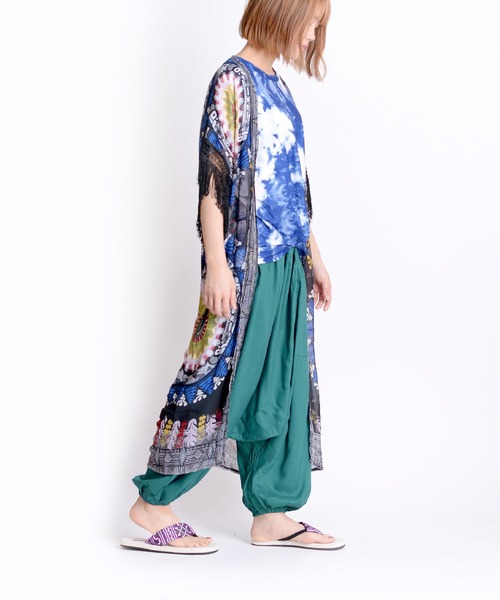 MARAI(マーライ)の「エスニック サルエルバルーンパンツ(その他パンツ・レディース・ブラック/ブルー/グレー/オレンジ/ネイビー/パープル・FREE)」の15枚目の写真