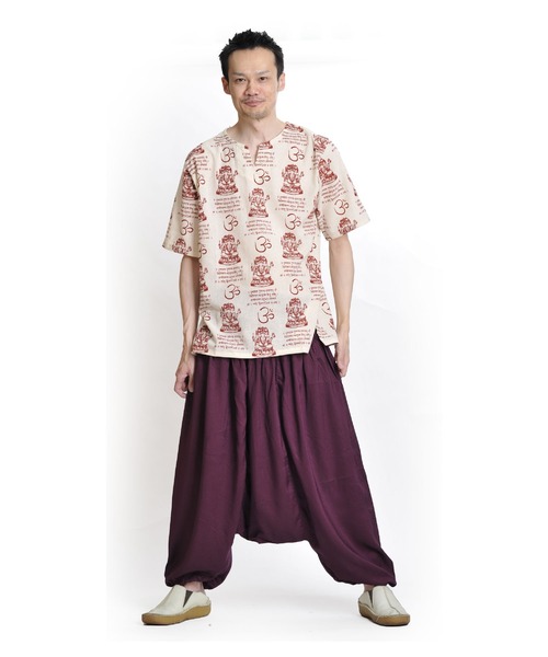 MARAI(マーライ)の「エスニック サルエルバルーンパンツ(その他パンツ・レディース・ブラック/ブルー/グレー/オレンジ/ネイビー/パープル・FREE)」の19枚目の写真