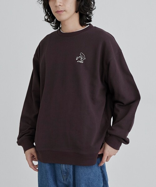 coen(コーエン)の「RYO KANEYASU × コーエン クルーネックスウェット(スウェット・メンズ・ホワイト/ライトブルー/ダークブラウン/マスタード・S/M/L/XL)」の17枚目の写真