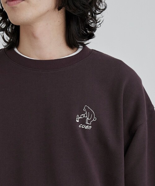 coen(コーエン)の「RYO KANEYASU × コーエン クルーネックスウェット(スウェット・メンズ・ホワイト/ライトブルー/ダークブラウン/マスタード・S/M/L/XL)」の18枚目の写真