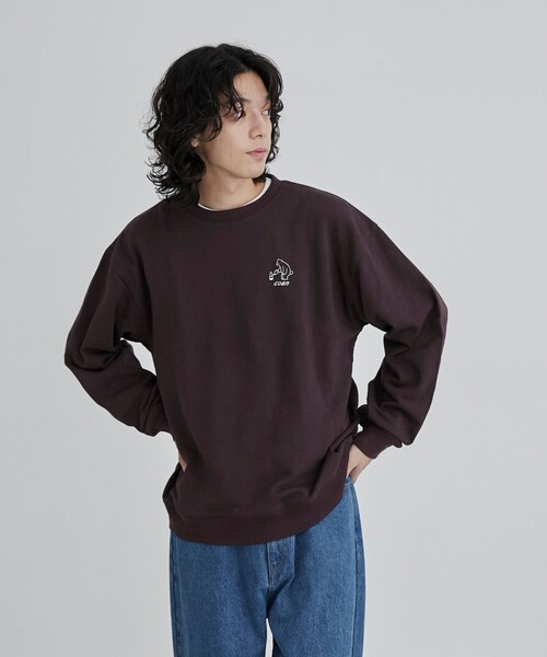 coen(コーエン)の「RYO KANEYASU × コーエン クルーネックスウェット(スウェット・メンズ・ホワイト/ライトブルー/ダークブラウン/マスタード・S/M/L/XL)」の20枚目の写真