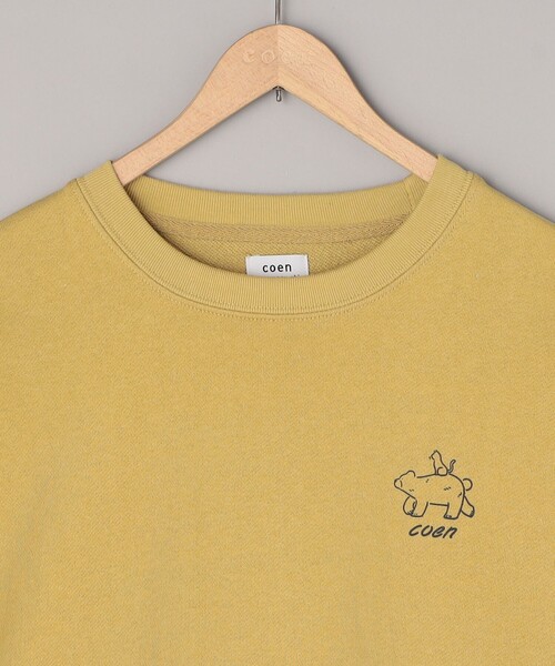 coen(コーエン)の「RYO KANEYASU × コーエン クルーネックスウェット(スウェット・メンズ・ホワイト/ライトブルー/ダークブラウン/マスタード・S/M/L/XL)」の12枚目の写真