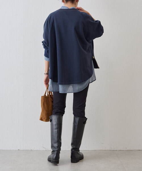 BEARDSLEY(ビアズリー)の「シフォンデニムシャツ(シャツ/ブラウス・レディース・インディゴブルー・FREE)」の15枚目の写真