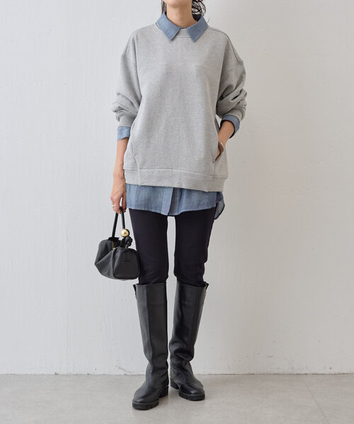 BEARDSLEY（ビアズリー）の「シフォンデニムシャツ（シャツ