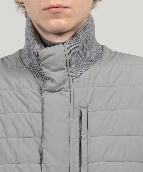 HERNO（ヘルノ）の「■HERNO ストレッチナイロン ベストアウター（ダウンベスト・メンズ・ネイビー/グレー・48/50）」の8枚目の写真