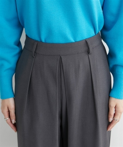 nissen(ニッセン)の「タック入ストレートパンツ(その他パンツ・レディース・チャコール/ブラック・M/L)」の18枚目の写真