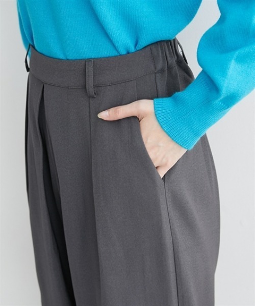 nissen(ニッセン)の「タック入ストレートパンツ(その他パンツ・レディース・チャコール/ブラック・M/L)」の19枚目の写真