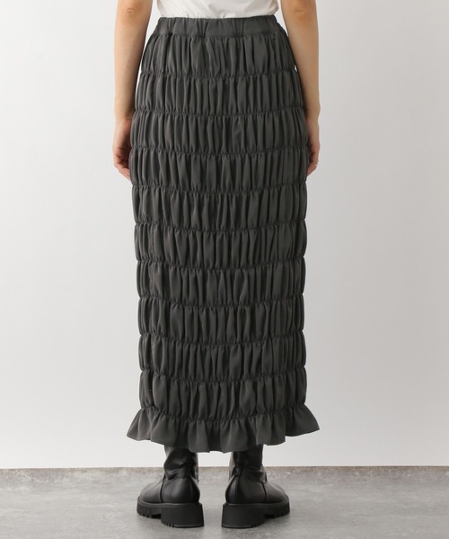 LyMサイズ セール】無地シャーリングスカート2 147554（スカート）｜LEPSIM