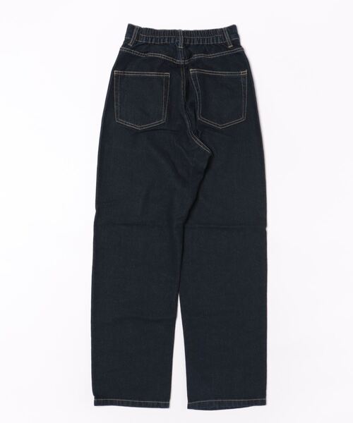 relac（レーラック）の「ハイウエスト セミワイド デニムパンツ（デニムパンツ・レディース・ブラック/インディゴブルー/サックスブルー・MEDIUM）」の4枚目の写真