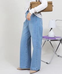 relac（レーラック）の「ハイウエスト セミワイド デニムパンツ（デニムパンツ）」