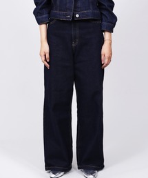 relac（レーラック）の「ハイウエスト セミワイド デニムパンツ（デニムパンツ）」