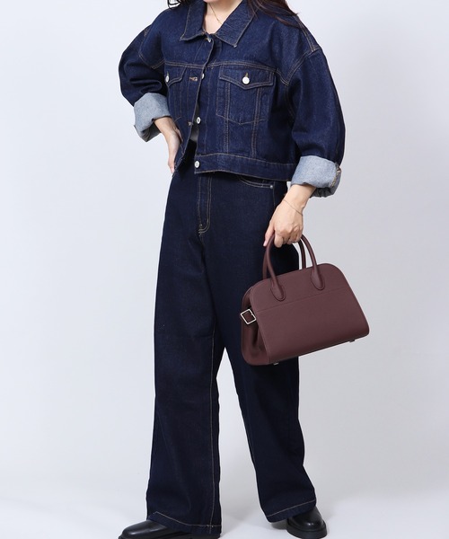 relac（レーラック）の「ハイウエスト セミワイド デニムパンツ（デニムパンツ・レディース・ブラック/インディゴブルー/サックスブルー・MEDIUM）」の9枚目の写真