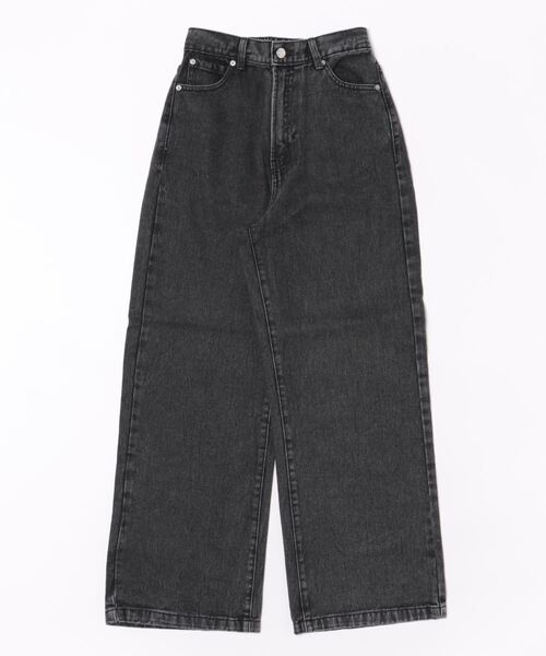 relac（レーラック）の「ハイウエスト セミワイド デニムパンツ（デニムパンツ・レディース・ブラック/インディゴブルー/サックスブルー・MEDIUM）」の13枚目の写真