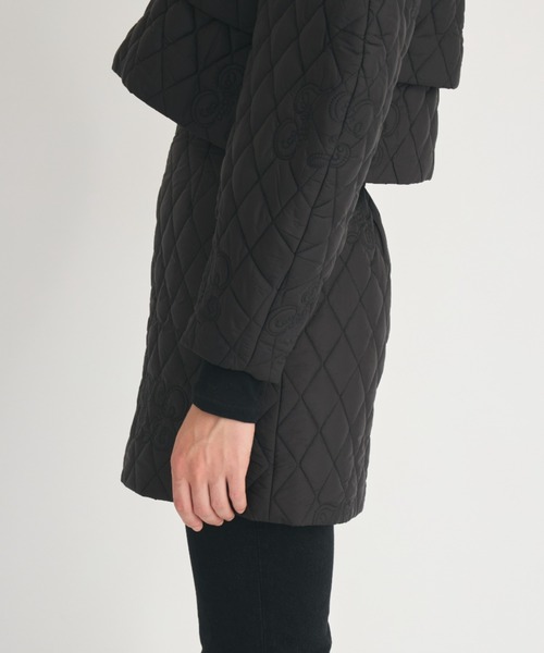 crinkle crinkle crinkle（クリンクルクリンクルクリンクル）の「【crinkle crinkle crinkle】イニシャルキルトスカート（スカート・レディース・ホワイト/パープル・FREE）」の4枚目の写真