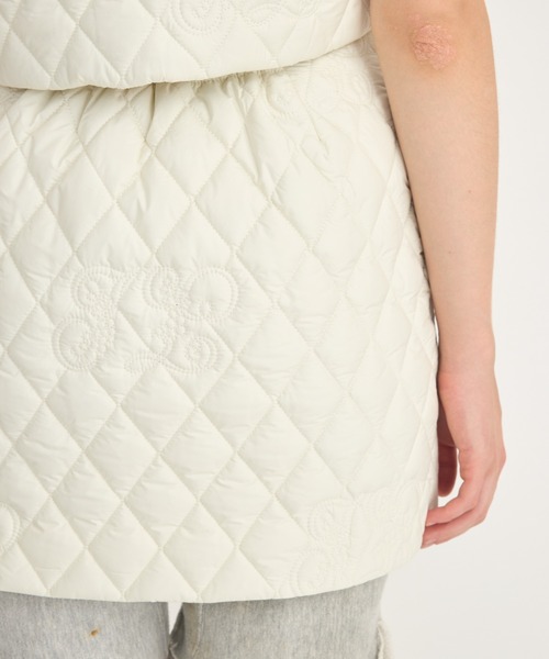 crinkle crinkle crinkle（クリンクルクリンクルクリンクル）の「【crinkle crinkle crinkle】イニシャルキルトスカート（スカート・レディース・ホワイト/パープル・FREE）」の9枚目の写真