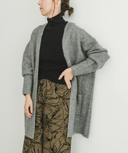 ITEMS URBANRESEARCH(アイテムズ アーバンリサーチ)の「ニットガウン(カーディガン/ボレロ・レディース・ライトベージュ/ブラウン/グレー・FREE)」の2枚目の写真