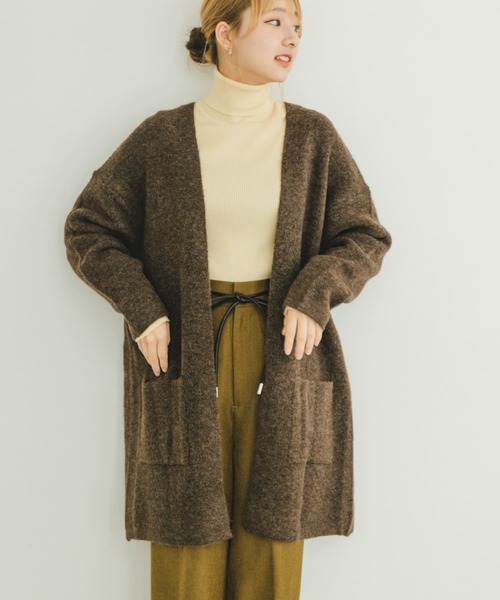 ITEMS URBANRESEARCH(アイテムズ アーバンリサーチ)の「ニットガウン(カーディガン/ボレロ・レディース・ライトベージュ/ブラウン/グレー・FREE)」の7枚目の写真