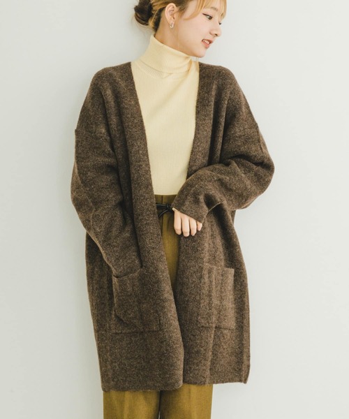 ITEMS URBANRESEARCH(アイテムズ アーバンリサーチ)の「ニットガウン(カーディガン/ボレロ・レディース・ライトベージュ/ブラウン/グレー・FREE)」の8枚目の写真