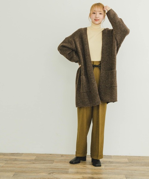 ITEMS URBANRESEARCH(アイテムズ アーバンリサーチ)の「ニットガウン(カーディガン/ボレロ・レディース・ライトベージュ/ブラウン/グレー・FREE)」の9枚目の写真