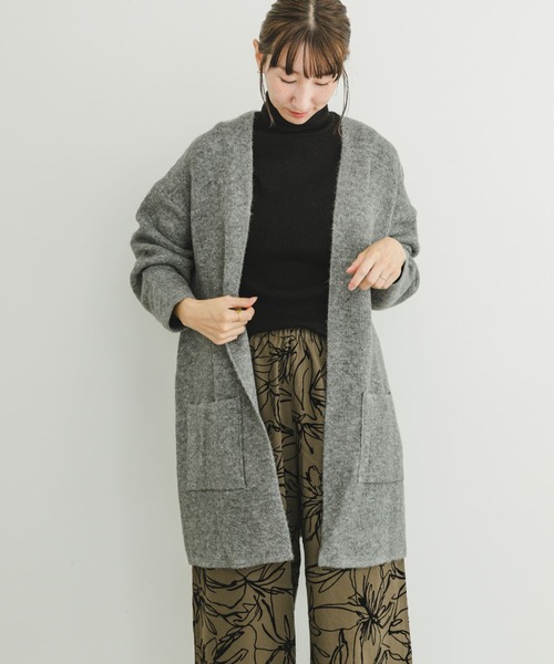 ITEMS URBANRESEARCH(アイテムズ アーバンリサーチ)の「ニットガウン(カーディガン/ボレロ・レディース・ライトベージュ/ブラウン/グレー・FREE)」の11枚目の写真