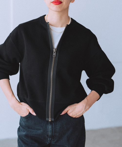 《WEB限定/追加》BLACK ジップアップスウェット（スウェット）｜IENA（イエナ） 17,026円